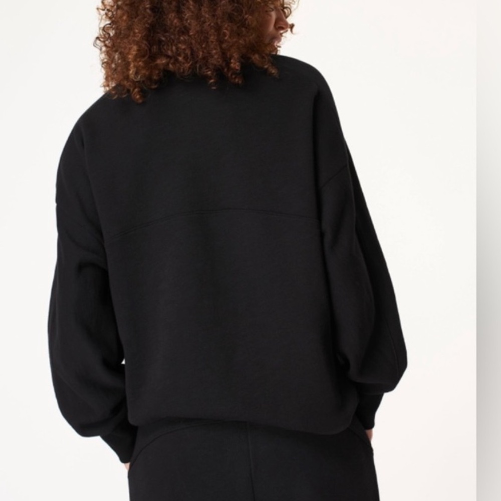 Sweaty Betty Black Crew Neck Sweater